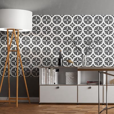 Zelfklevende tegelmuurstickers voor keuken en badkamer - 60 Azulejos Gustavo tegelstickers - 60 stickers 15x15cm