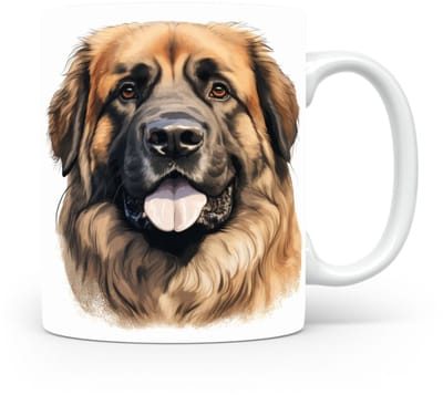 Mok Leonberger Beker voor koffie of tas voor thee, cadeau voor dierenliefhebbers, moeder, vader, collega, vriend, vriendin, kantoor, opa, oma, hond, kerst, sinterklaas, verjaardag