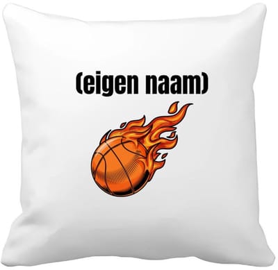 Akyol - basketbal vuur met eigen naam Kussen hoes - Basketbal - iemand die op basketbal zit - sport - verjaardag cadeau - kado - bal - wedstrijdsport - 40 bij 40 cm