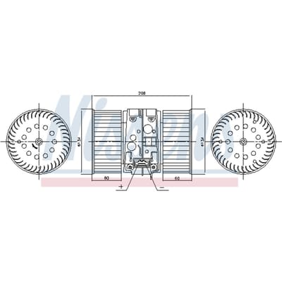 Binnenventilator NISSENS 87448