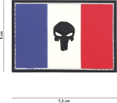 101 Inc Embleem 3D Pvc Punisher Franse Vlag  20022