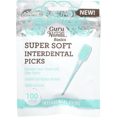 GuruNanda, Basic, Superzachte Interdentale Borstels, 100 Stuks