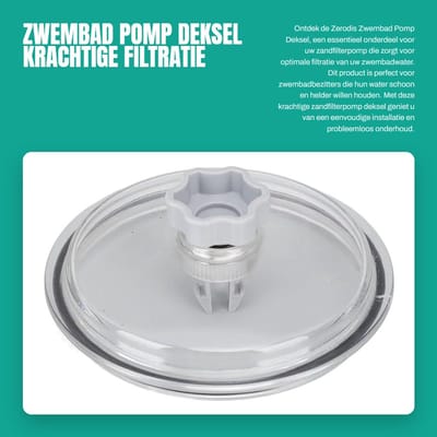 Dailygoods- Zwembad Pomp Deksel - Zandfilterpomponderdelen - Filtratie Zeef - PVC Ringen - Eenvoudige Installatie - Duurzaam en Betrouwbaar - Zandfilterpomp