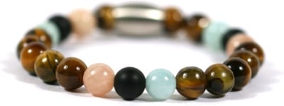 IbizaMen KIDS - jongens - armband - 6mm - edelsteen - mix - 15cm