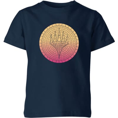 Magic: The Gathering Theros: Beyond Death Planeswalker Symbol Gradient Kids' T-Shirt - Navy - 98/104 (3-4 jaar)