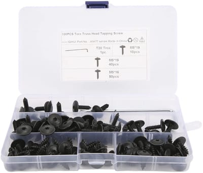 Dailygoods- Zelftappende Schroeven 100-delig - Vervanging M5x16/19mm - Hoogwaardig Mangaanstaal - Corrosiebestendig - Robuust en Duurzaam - Stevig Vastgezet