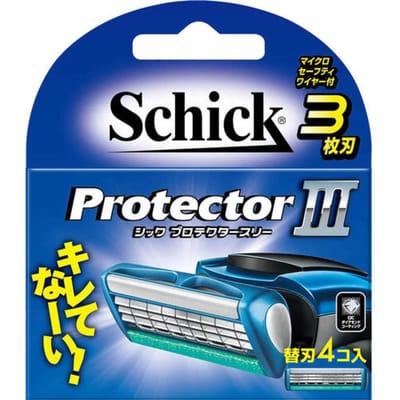 Schick Japan - Protector 3 Razor Blade Refill 4 pcs