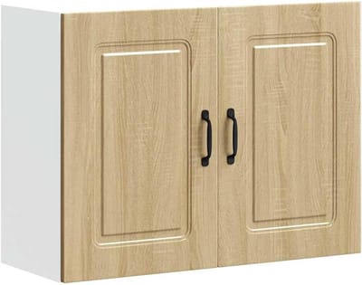 Keukenkast Kalmar - Wandkast Keuken - Keuken Organisatie - Vochtbestendig Materiaal - 80 x 60 cm - Sonoma Eiken