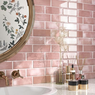 3D Zelfklevende Wandtegels voor Keuken en Badkamer - Waterdichte Peel and Stick Tegels in Roze, 30x30cm, Ideaal voor Backsplash en Muurdecoratie