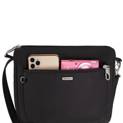 Travelon Classic Anti-diefstal E/W Crossbody Tas - Zwart