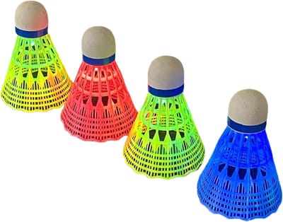 Verlichte badminton ballen - LED shuttles - Nachtelijk spel - Heldere LED technologie - 4 stuks - Wit