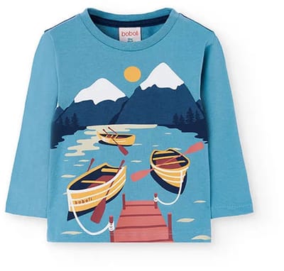 Boboli Knit T-shirt Met Lange Mouwen Blauw 10 Years Kinderen