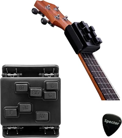 Ukelele Buddy | Gemakkelijk ukelele spelen zonder les | Ukelele Hulpmiddel Met Specter Plectrum