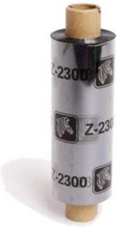 Zebra 2300 Wax - Schwarz - 110 mm x 300 m - Farbband - für Zebra Z4Mplus, Z6MPlus, ZM400, ZM600, Xi Series 110, 140, 17