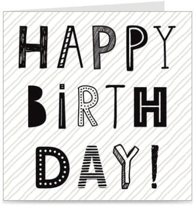 HAPPY BIRTHDAY | verjaardagskaart / wenskaart / kaart met envelop | jarig / verjaardag