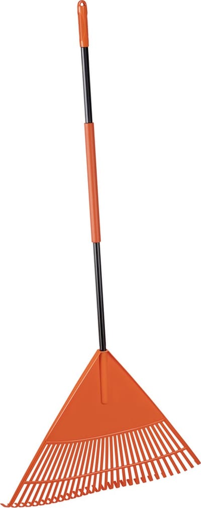 BLACK+DECKER Tuinhark BXGTTO7003 - 178 x 60 x 3 CM - Bladhark met Comfortabele Handgreep - Terugverende Hark - Oranje/Zwart