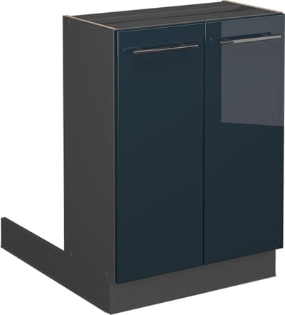 Vicco Fame-Line Keukeneiland – 60 cm zonder werkblad Donkerblauw hoogglans