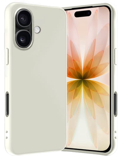 Hoes - Geschikt voor Apple iPhone 17 - Sterk & Shockproof - Hoesje Cover - Siliconen Case - Wit