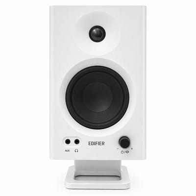 Desktop Speaker Stand Geschikt voor Edifier MR4 – Monitor Speaker Standaard – Anti Vibratie – Studio Speaker Houder – Zwart