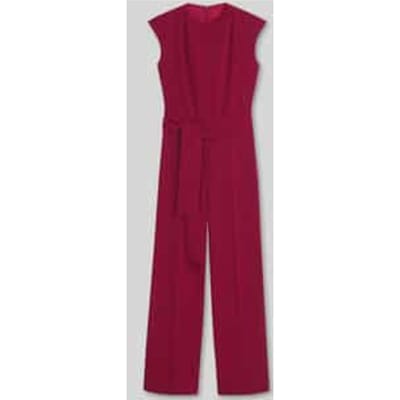 Regular fit jumpsuit met strikceintuur model 'Kathalia'