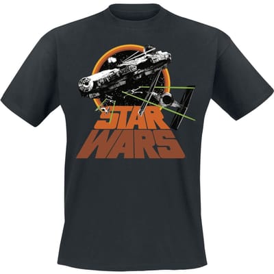 Star Wars - Disney T-shirt - Galactic Battle - S tot XXL - voor Mannen - zwart