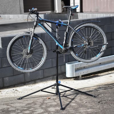 Fietsmontagestandaard Reparagestandaard ook voor e-bikes tot 50 kg in hoogte verstelbaar 360° draaibaar gemaakt van staal
