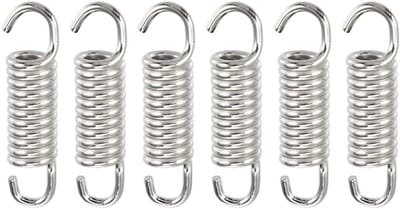 Dailygoods- Uitlaatpijp 43mm - 6 Stuks - Roestvrij Staal - Waterdicht - Corrosiebestendig - Universele Pasvorm - Demper