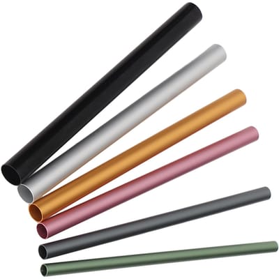 5 Boîtes Bâton de Modelage C-Curve pour Ongles Acryliques Aluminium Tube Tige de Modelage pour Pointes d'Ongles en Gel UV black
