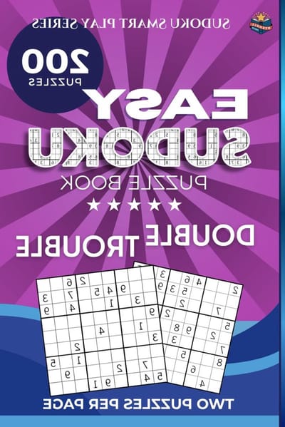 Sudoku Puzzelboek - Logica Spelletjes - Hersenen Trainen - Twee Puzzels Per Pagina - 6 x 9 Inch