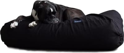 Dog's Companion Hondenkussen / Hondenbed - M - 90 x 70 cm - Zwart Canvas/Katoen