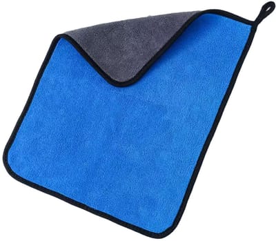 Microvezel poetsdoek - Autopoetsdoek - 30/40CM - Micro vezel - Blauw/Grijs - Droog en nat te gebruiken - CHPN