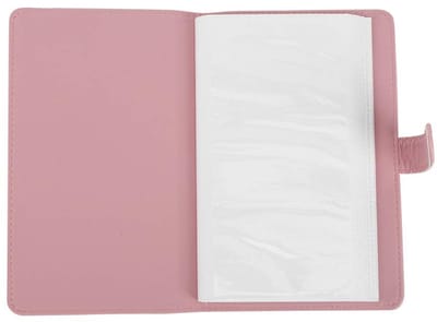 Dailygoods- Fotoalbum 96 Vakken - Fotokaartenhouder - Mini 11/8/9/7s/25/70/90 Compatibel - Roze - 7,6 cm - Herinneringen Opslaan - Fotokaartenmap