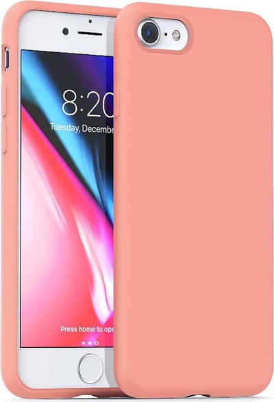 ShieldCase Silicone case geschikt voor Apple iPhone SE 2020 / SE 2022 hoesje - optimale bescherming - perfecte pasvorm - TPU Materiaal - roze