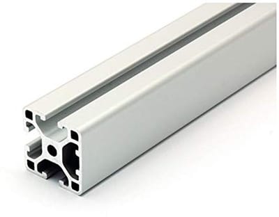 Lichtgewicht Aluminium Profiel 40x40 met Verborgen Groef 8 Geanodiseerd Zilver