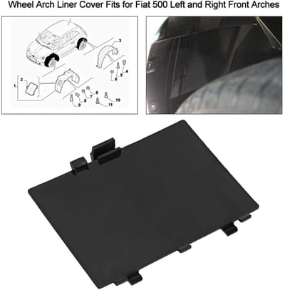 Dailygoods- Wielkast Liner Cover - Geschikt voor Links/Rechts - Vervangonderdeel 71752114 - ABS Materiaal - Schokbestendig - Solide en Praktisch