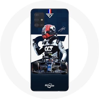 Samsung Galaxy A51 Hoesje Formule 1 Max Verstappen F1 Racing Driver Blauw blauw