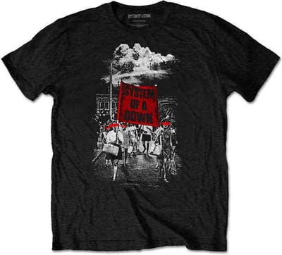 System Of A Down - Banner Marches Heren T-shirt - S - Zwart