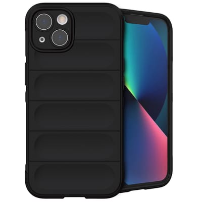 imoshion Hoesje - Geschikt voor Apple iPhone 13 - EasyGrip Backcover - Zwart