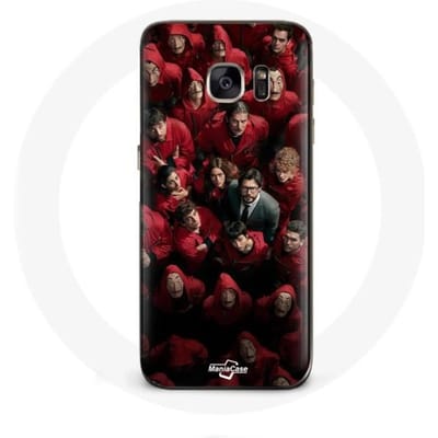 Coque - La casa de papel - Samsung Galaxy S7 - Souple - Noir - Affiche