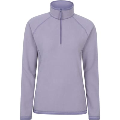 Mountain Warehouse Dames/Dames Montana Half Zip Fleece Top (Donker paars)