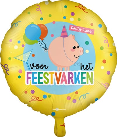 Foil balloon - Feestvarken