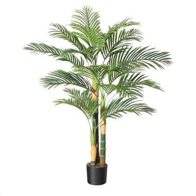 Kunstmatige Rietpalm Set 2 Stuks 150 cm - Kunstplant - Tropische Nepplanten - Voor Binnen & Buiten