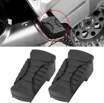 Voetsteunen Motorfiets - Rubberen Pads - Comfortabel Rijden - Antislip Ontwerp - 1 Paar - Zwart
