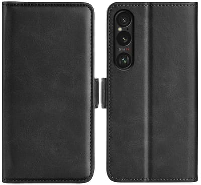MobyDefend Hoesje - Geschikt voor Sony Xperia 1 VII - Luxe Wallet Book Case (Sluiting Zijkant) - Zwart