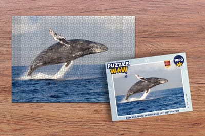 Puzzel Een bultrug springend uit het water - Legpuzzel - Puzzel 1000 stukjes volwassenen
