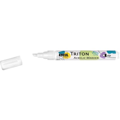 KREUL Triton markeerstift 1 stuk(s) Beitelvormige punt Wit