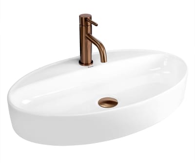 Rea Wastafel Nastazja 61 - Ovaal - Wit - 61X37,5X10,5Cm