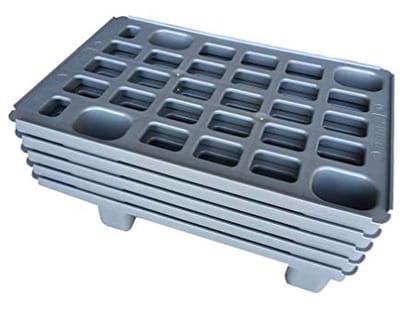 Lichte 1/4 Europallets Palet Set van 5 – Kunststof 60x40cm