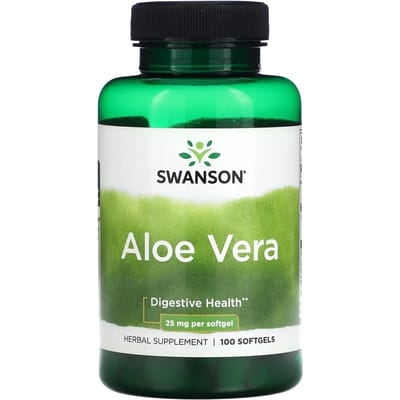 Aloë Vera, 25 mg, 100 zachte capsules