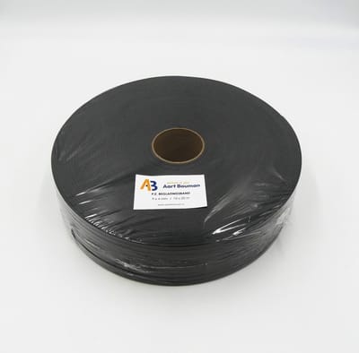 Glasband 9 x 4mm zwart - pak 250m